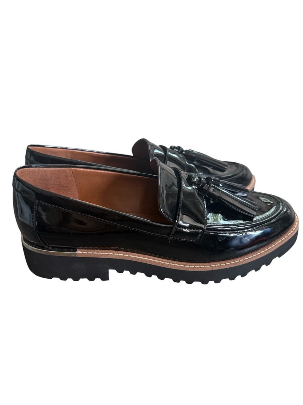Franco Sarto patent Carolynn Tassel loafer like new sz7.5 - Picture 2 of 12